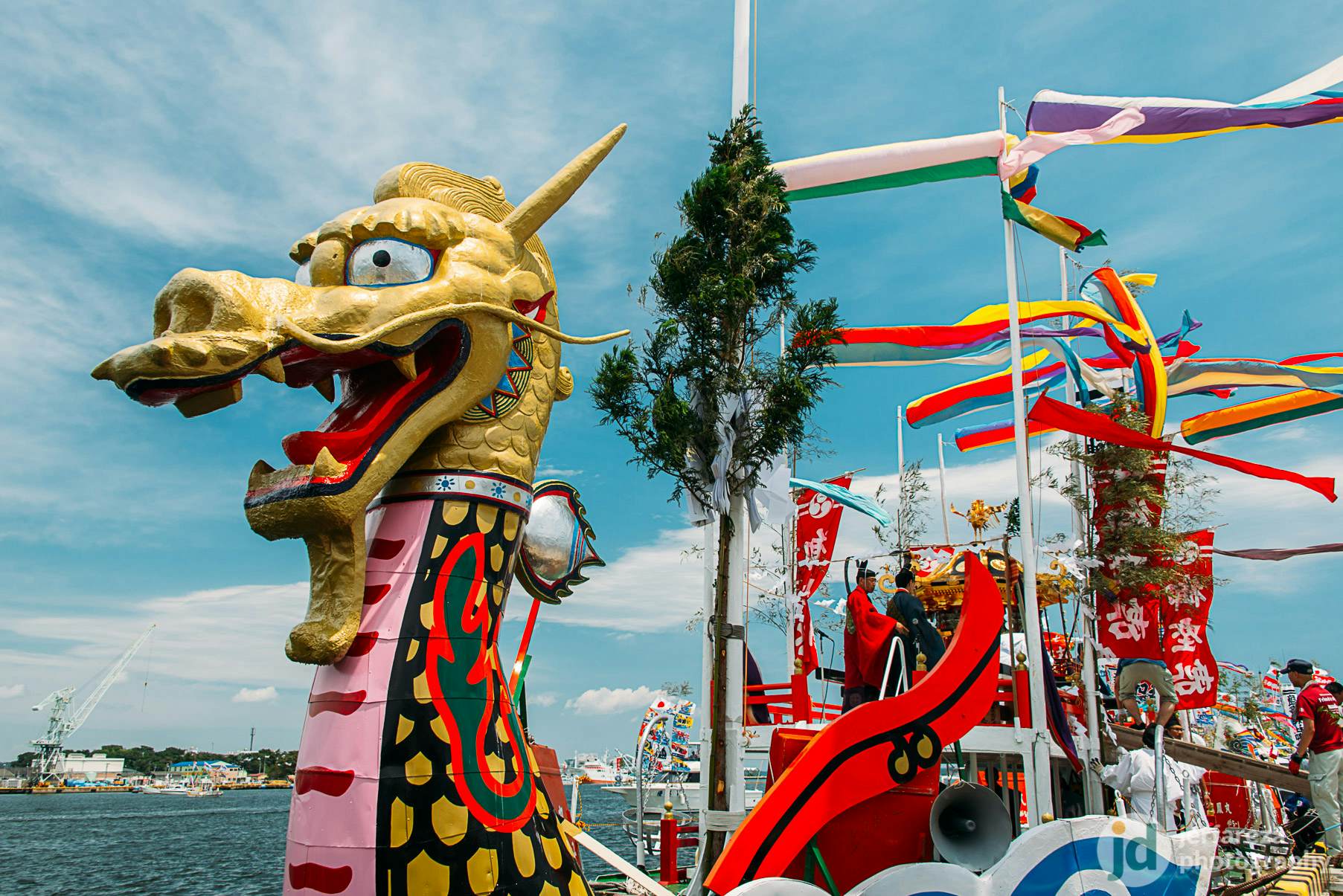 Shiogama Minato Festival, the Parade of the Dragon Boats